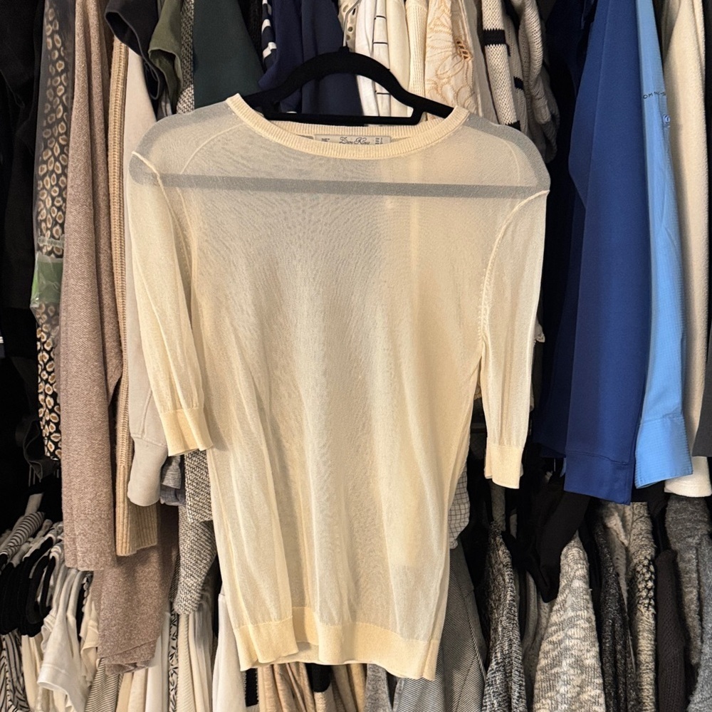 Free with purchase Zara Cream Short Sleeve Blouse - Picture 2 of 6